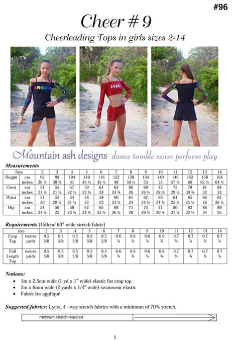 rebel cheer sizing chart.